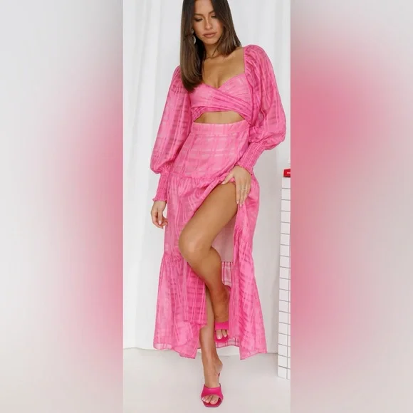 Pink Maxi dress 🎀 - New with tags size US 6 (m) - Picture 1 of 8